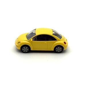 VW Volkswagen New Beetle Yellow Wiking 0350724 1:87 HO Scale Toy Car